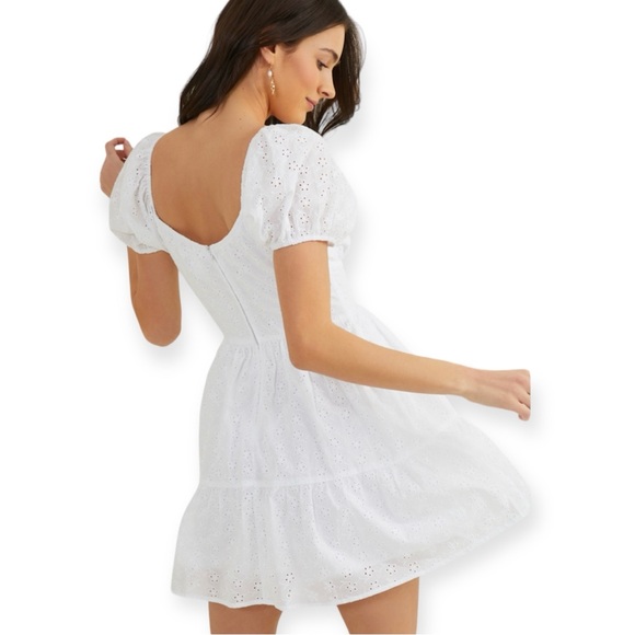 Altar’d State Willow Eyelet Mini Dress XLarge - Picture 3 of 5